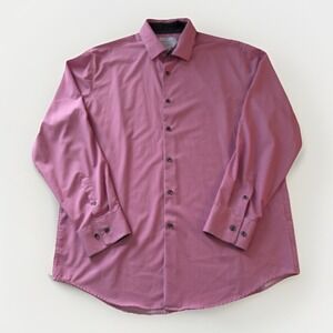 Con.Struct Men's Slim Fit Stretch Shirt XL Red Check‎ Long Sleeve Cooling